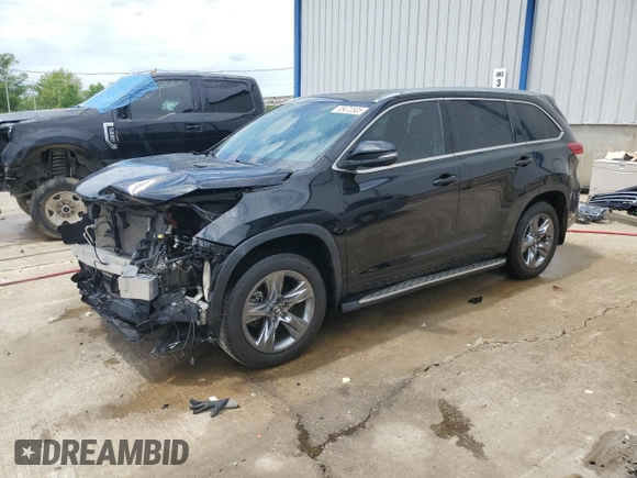2019 Toyota Highlander Limited с VIN 5TDDZRFH1KS701297, выставлен на аукционе Copart как лот 55472505 с пробегом 75 254 миль миль и Списание • Salvage title. История ставок и продаж доступна на DreamBid. Изображение 1.