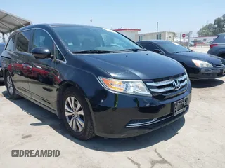 2014 Honda Odyssey EX-L with VIN 5FNRL5H6XEB046495, listed as a IAAI auction lot 42597665 with 141,105 mi miles and . Bid and sale history available at DreamBid. Image 1.