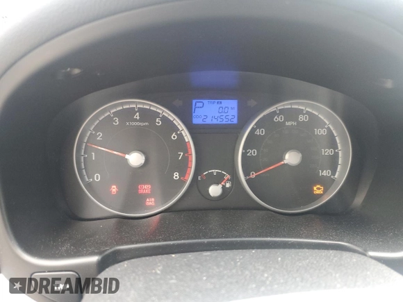 2011 Hyundai Accent GLS with VIN KMHCN4AC9BU556524, listed as a Copart auction lot 54990215 with 214,552 mi miles and Clean Title. Bid and sale history available at DreamBid. Image 9.