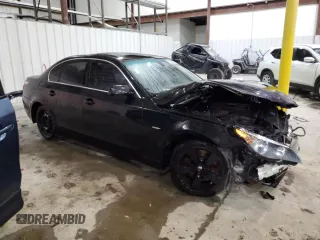 2007 BMW 5 Series 530i with VIN WBANE73517CM49989, listed as a Copart auction lot 88789365 with Not Provided miles and Non Repairable. Bid and sale history available at DreamBid. Image 4.