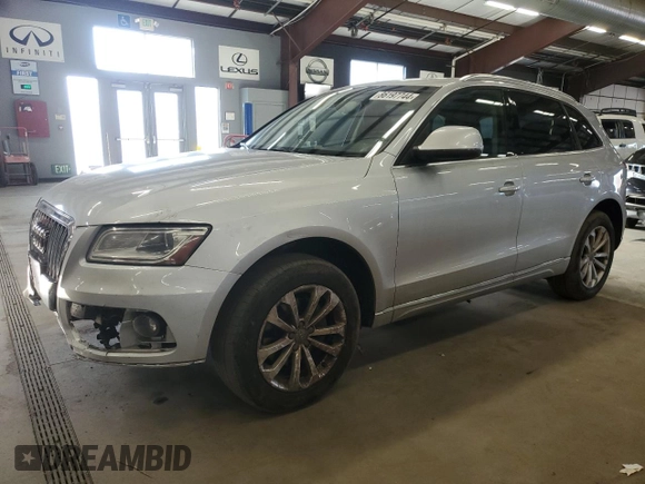 2013 Audi Q5 Premium with VIN WA1CFAFP7DA065248, listed as a Copart auction lot 86197744 with 200,492 mi miles and Salvage Title. Bid and sale history available at carsss.com. Image 1.