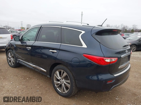 2015 Infiniti QX60 with VIN 5N1AL0MM7FC536181, listed as a IAAI auction lot 41068747 with 111,917 mi miles and . Bid and sale history available at DreamBid. Image 3.
