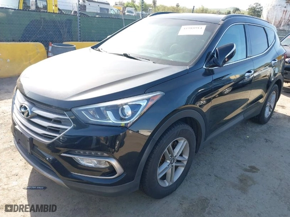 2018 Hyundai Santa Fe Sport 2.4L with VIN 5XYZU3LB7JG522503, listed as a IAAI auction lot 41988914 with 180,742 mi miles. Bid and sale history available at carsss.com. Image 2.