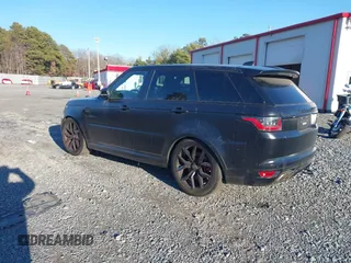 2020 Land Rover Range Rover Sport SVR with VIN SALWZ2RE1LA715693, listed as a IAAI auction lot 41129949 with 36,910 mi miles. Bid and sale history available at carsss.com. Image 3.
