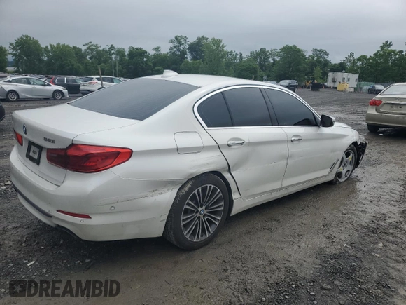 2017 BMW 5 Series 540i with VIN WBAJE5C38HG914361, listed as a Copart auction lot 59929095 with 89,496 mi miles and Non repairable. Bid and sale history available at DreamBid. Image 3.