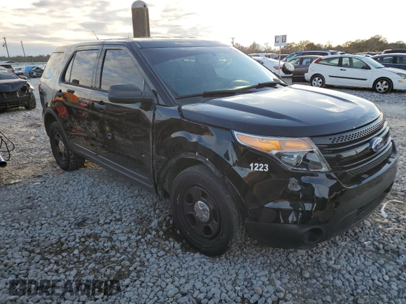 2015 Ford Utility Police Interceptor with VIN 1FM5K8AR3FGA21223, listed as a Copart auction lot 83549804 with 100,974 mi miles and Salvage Title. Bid and sale history available at carsss.com. Image 4.