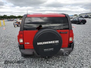 2007 Hummer H3 SUV with VIN 5GTDN13E678220716, listed as a Copart auction lot 52013895 with 221,784 mi miles and Salvage Title. Bid and sale history available at carsss.com. Image 6.