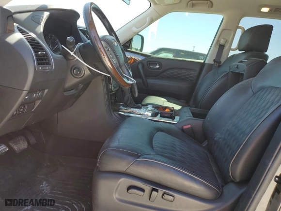 2019 Infiniti QX80 LUXE with VIN JN8AZ2NF5K9682220, listed as a Copart auction lot 48573945 with 41,047 mi miles and Salvage Title. Bid and sale history available at carsss.com. Image 7.