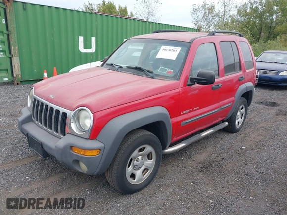 2003 Jeep Liberty Sport with VIN 1J4GL48K23W660989, listed as a IAAI auction lot 40370765 with 166,297 mi miles. Bid and sale history available at carsss.com. Image 2.