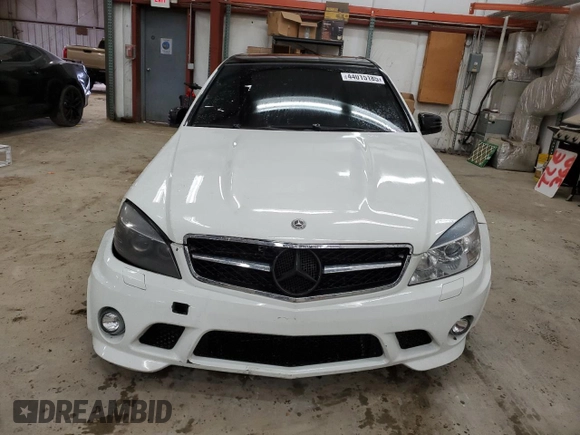2010 Mercedes-Benz C 63 AMG with VIN WDDGF7HBXAF431638, listed as a Copart auction lot 44015185 with 112,912 mi miles and Salvage Title. Bid and sale history available at carsss.com. Image 5.