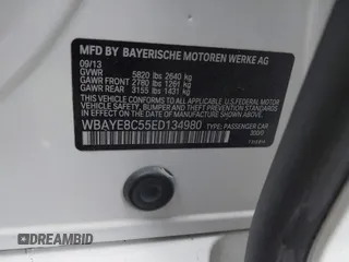 2014 BMW 7 Series ALPINA B7 with VIN WBAYE8C55ED134980, listed as a IAAI auction lot 41239686 with 145,435 mi miles. Bid and sale history available at carsss.com. Image 9.