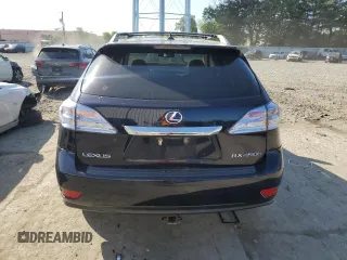 2010 Lexus RX 450h with VIN JTJBC1BA4A2016006, listed as a Copart auction lot 61825525 with Not provided miles and Salvage title. Bid and sale history available at DreamBid. Image 6.