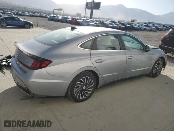 2023 Hyundai Sonata SEL with VIN KMHL34JJ4PA080051, listed as a Copart auction lot 52387895 with 35,227 mi miles and Salvage Title. Bid and sale history available at DreamBid. Image 3.