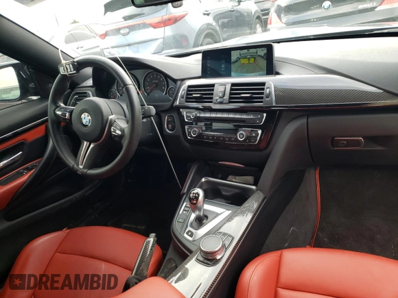 2018 BMW M4 with VIN WBS4Y9C53JAC86052, listed as a Copart auction lot 37065443 with 14,598 mi miles. Bid and sale history available at carsss.com. Image 8.