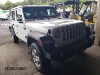 2023 Jeep Wrangler Sport S with VIN 1C4HJXDN5PW542913, listed as a Copart auction lot 48263205 with 44,544 mi miles and Clean Title. Bid and sale history available at DreamBid. Image 4.