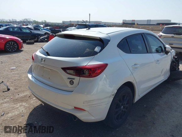 2017 Mazda 3 Sport with VIN 3MZBN1K79HM138460, listed as a IAAI auction lot 41908377 with 101,115 mi miles. Bid and sale history available at carsss.com. Image 4.