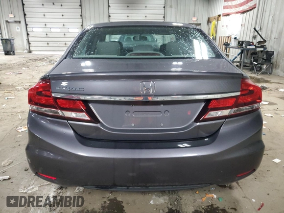 2015 Honda Civic LX with VIN 19XFB2F50FE026925, listed as a Copart auction lot 55179905 with 181,255 mi miles and Non Repairable. Bid and sale history available at DreamBid. Image 6.