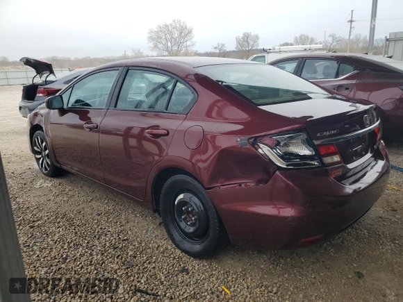 2015 Honda Civic Sedan EX-L with VIN 19XFB2F97FE078068, listed as a Copart auction lot 49748875 with 163,892 mi miles and Clean Title. Bid and sale history available at carsss.com. Image 2.