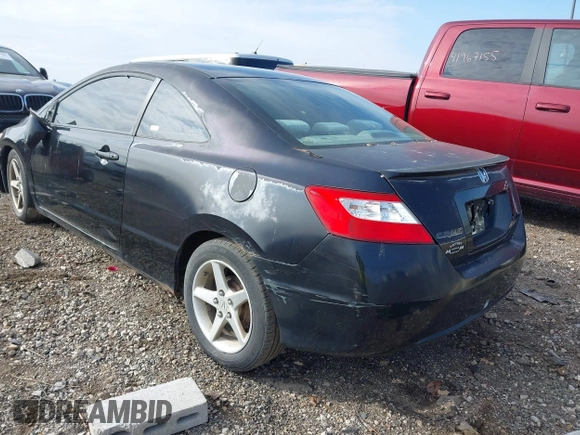 2008 Honda Civic Cpe LX with VIN 2HGFG12608H545783, listed as a IAAI auction lot 41967603 with 0 mi miles. Bid and sale history available at carsss.com. Image 3.