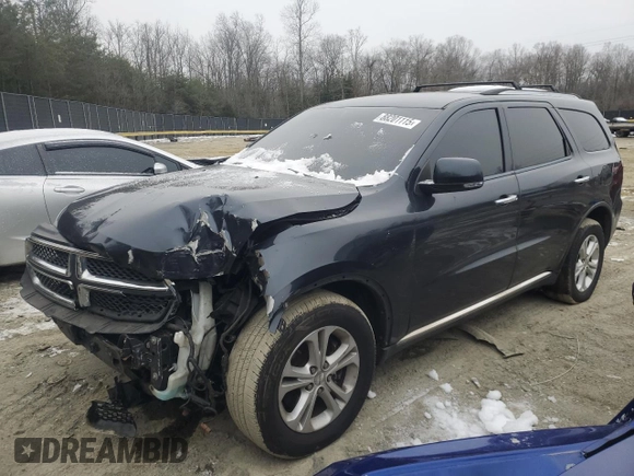 2013 Dodge Durango Crew with VIN 1C4SDJDT9DC538529, listed as a Copart auction lot 88201115 with 142,753 mi miles and Salvage title. Bid and sale history available at DreamBid. Image 1.