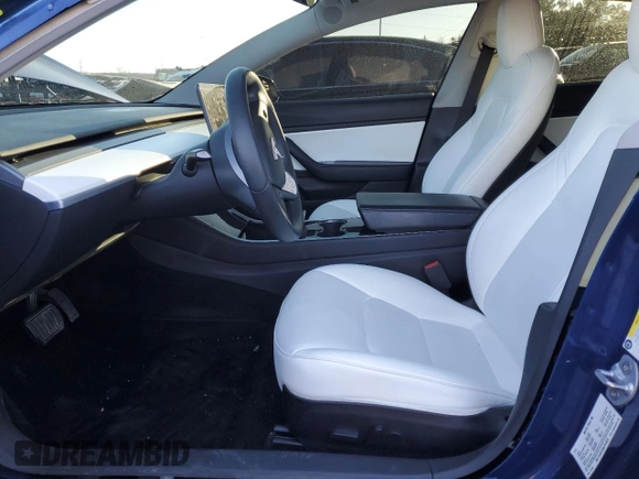 2020 Tesla Model 3 Standard Range Plus with VIN 5YJ3E1EA6LF615079, listed as a Copart auction lot 44259525 with 25,464 mi miles and Salvage Title. Bid and sale history available at DreamBid. Image 7.
