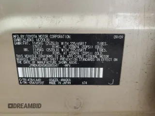 2010 Toyota RAV4 Ltd with VIN JTMDK4DV0A5085547, listed as a Copart auction lot 53173745 with 203,401 mi miles and Salvage Title. Bid and sale history available at carsss.com. Image 12.