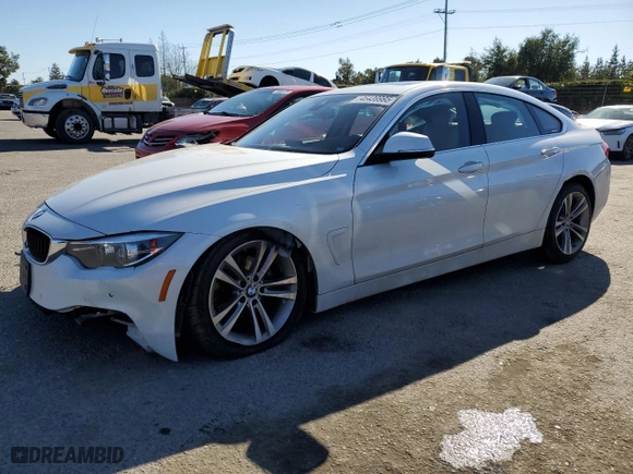 2019 BMW 4 Series 430i with VIN WBA4J1C50KBM16310, listed as a Copart auction lot 46439995 with 67,030 mi miles and Salvage Title. Bid and sale history available at carsss.com. Image 1.