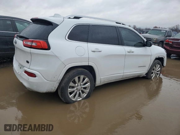 2018 Jeep Cherokee Overland with VIN 1C4PJMJX1JD602740, listed as a Copart auction lot 81806194 with 137,201 mi miles and Salvage Title. Bid and sale history available at carsss.com. Image 3.