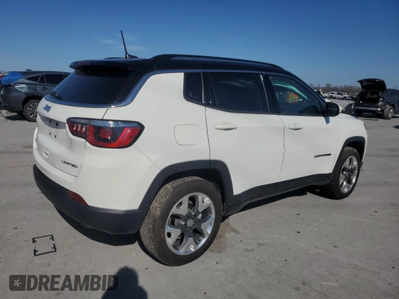 2020 Jeep Compass Limited with VIN 3C4NJDCB9LT120202, listed as a Copart auction lot 49479475 with 74,355 mi miles and Salvage Title. Bid and sale history available at carsss.com. Image 3.
