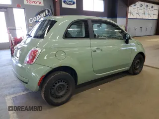 2012 FIAT 500 Pop with VIN 3C3CFFAR4CT381133, listed as a Copart auction lot 52644855 with 131,242 mi miles and Clean Title. Bid and sale history available at carsss.com. Image 3.