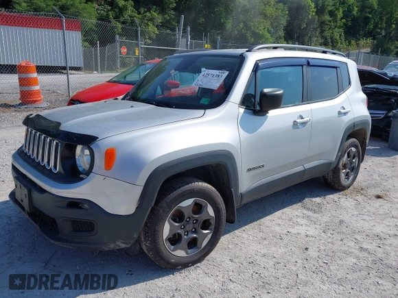 2018 Jeep Renegade Sport with VIN ZACCJBAB2JPH43339, listed as a IAAI auction lot 42571383 with 92,105 mi miles and . Bid and sale history available at DreamBid. Image 19.