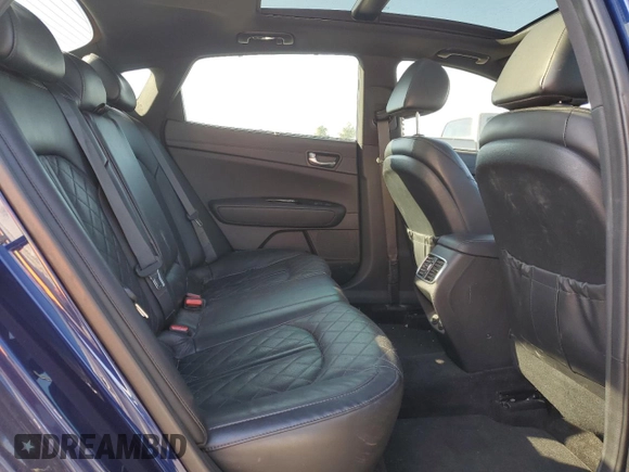 2018 Kia Optima SX with VIN 5XXGV4L25JG230508, listed as a Copart auction lot 56423135 with 100,575 mi miles and Salvage title. Bid and sale history available at DreamBid. Image 10.