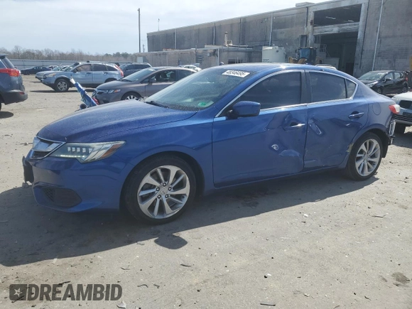 2016 Acura ILX w/Premium Pkg with VIN 19UDE2F77GA010274, listed as a Copart auction lot 48346495 with 156,133 mi miles and Salvage Title. Bid and sale history available at carsss.com. Image 1.