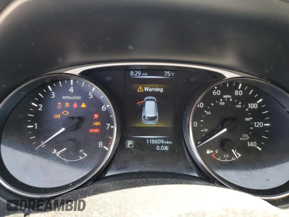 2016 Nissan Rogue SV with VIN JN8AT2MT3GW015826, listed as a Copart auction lot 49307125 with 118,609 mi miles and Salvage Title. Bid and sale history available at carsss.com. Image 9.