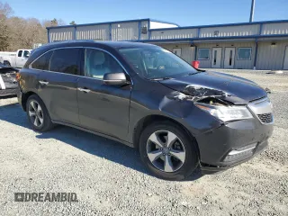 2015 Acura MDX with VIN 5FRYD3H24FB014281, listed as a Copart auction lot 88963145 with 219,167 mi miles and Salvage title. Bid and sale history available at DreamBid. Image 4.