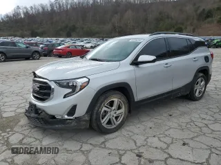 2019 GMC Terrain SLE with VIN 3GKALTEX8KL131271, listed as a Copart auction lot 83336344 with 100,468 mi miles and Salvage Title. Bid and sale history available at carsss.com. Image 1.