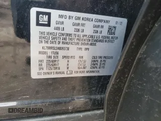 2022 Chevrolet TrailBlazer LT with VIN KL79MRSL5NB093730, listed as a Copart auction lot 52337644 with 22,458 mi miles and . Bid and sale history available at DreamBid. Image 13.