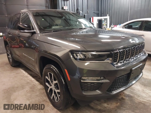 2024 Jeep Grand Cherokee Limited with VIN 1C4RJHBG5RC258264, listed as a IAAI auction lot 42053109 with Not provided miles and . Bid and sale history available at DreamBid. Image 1.