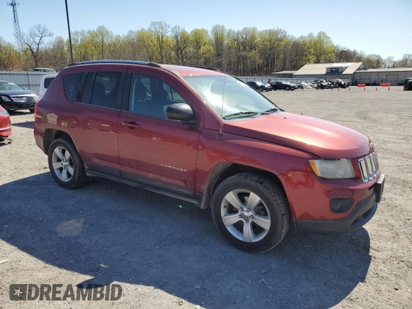 2013 Jeep Compass Sport with VIN 1C4NJDBB2DD271469, listed as a Copart auction lot 53655615 with 164,114 mi miles and Clean Title. Bid and sale history available at carsss.com. Image 4.