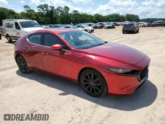 2021 Mazda 3 Premium with VIN JM1BPAML4M1317178, listed as a Copart auction lot 56008305 with 104,380 mi miles and Salvage title. Bid and sale history available at DreamBid. Image 4.