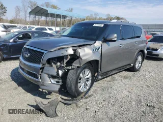 2017 Infiniti QX80 with VIN JN8AZ2NE4H9157956, listed as a Copart auction lot 50789665 with 176,195 mi miles and Salvage title. Bid and sale history available at DreamBid. Image 1.
