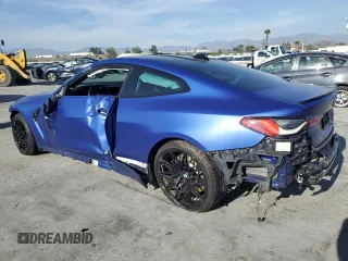 2022 BMW M4 Competition xDrive with VIN WBS43AZ09NCK26831, listed as a Copart auction lot 45608435 with 0 mi miles and Salvage Title. Bid and sale history available at carsss.com. Image 2.