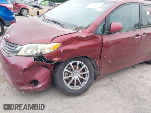2011 Toyota Sienna XLE AAS with VIN 5TDYK3DC0BS093590, listed as a IAAI auction lot 42714201 with 155,699 mi miles and . Bid and sale history available at DreamBid. Image 6.