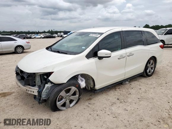 2019 Honda Odyssey EX with VIN 5FNRL6H53KB017333, listed as a Copart auction lot 62421345 with 67,107 mi miles and Salvage title. Bid and sale history available at DreamBid. Image 1.
