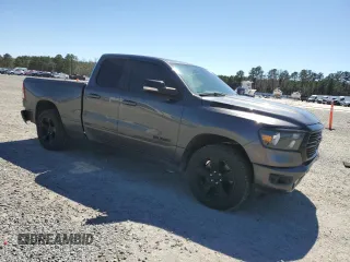 2021 Ram 1500 Big Horn with VIN 1C6SRFBT8MN586455, listed as a Copart auction lot 49481665 with 57,793 mi miles and Salvage Title. Bid and sale history available at carsss.com. Image 4.