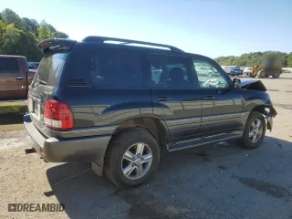 2006 Lexus LX 470 with VIN JTJHT00W664006446, listed as a Copart auction lot 73165774 with 294,950 mi miles and Salvage Title. Bid and sale history available at carsss.com. Image 3.