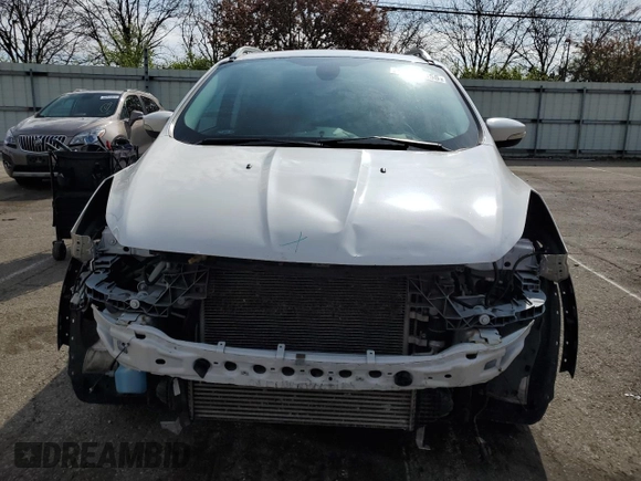 2015 Ford Escape Titanium with VIN 1FMCU0J99FUA16290, listed as a Copart auction lot 52496855 with 107,674 mi miles and Salvage Title. Bid and sale history available at DreamBid. Image 5.
