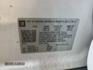 2019 Chevrolet Trax LS with VIN 3GNCJNSBXKL157523, listed as a Copart auction lot 47164505 with 52,560 mi miles and Salvage Title. Bid and sale history available at carsss.com. Image 14.