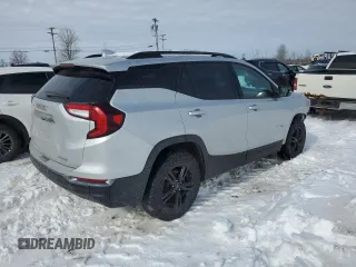 2022 GMC Terrain AT4 with VIN 3GKALYEV0NL152602, listed as a Copart auction lot 45644565 with 38,999 mi miles and Salvage Title. Bid and sale history available at DreamBid. Image 3.