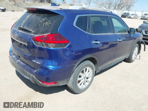 2017 Nissan Rogue S with VIN 5N1AT2MM8HC860870, listed as a IAAI auction lot 41908820 with 1 mi miles. Bid and sale history available at carsss.com. Image 4.